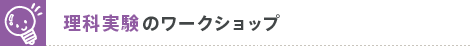 理科実験のワークショップ