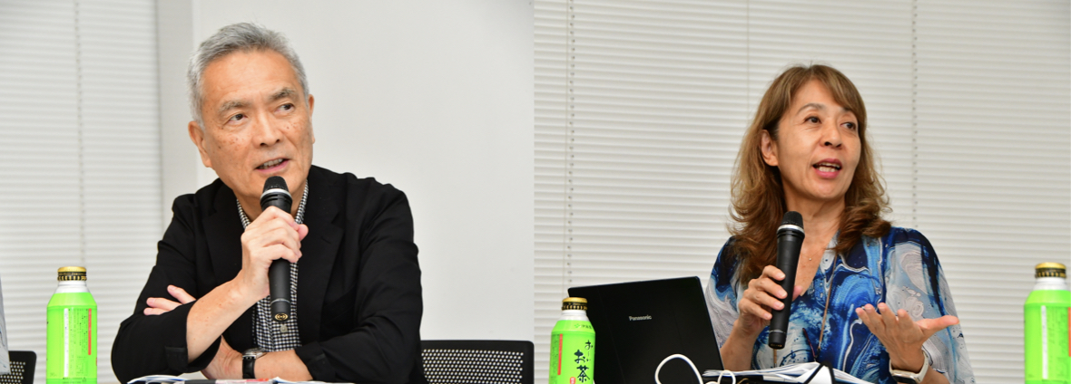 写真左）小林光氏　写真右）吉高まり氏